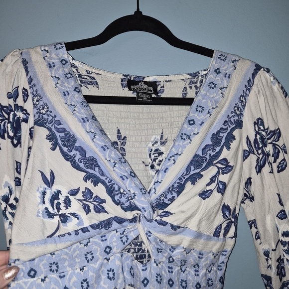 Angie Floral V-Neck Twist Front Dress - Picture 4 of 4